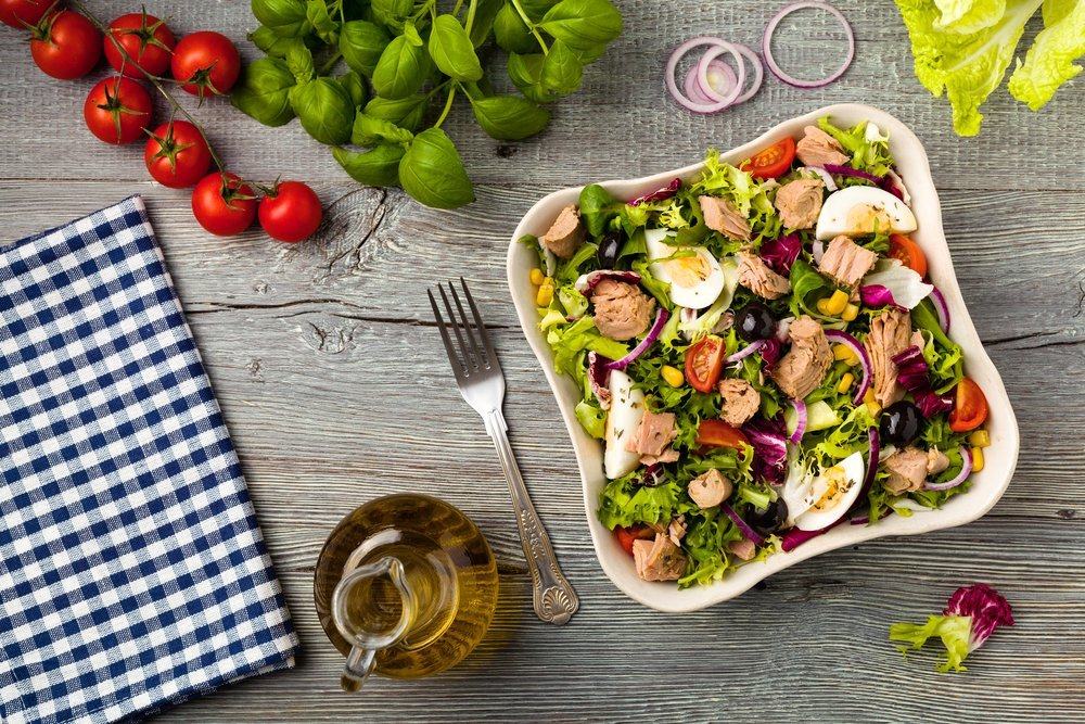 zdravu salatu za jelo